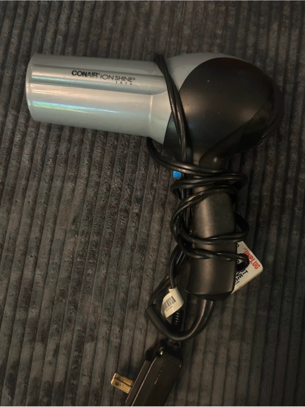 Ionic Shine Compact Hair Dryer - Silver/Black